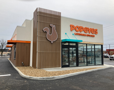 Popeyes Columbus Ohio Cleveland Avenue Fast Food Restaurant Construction